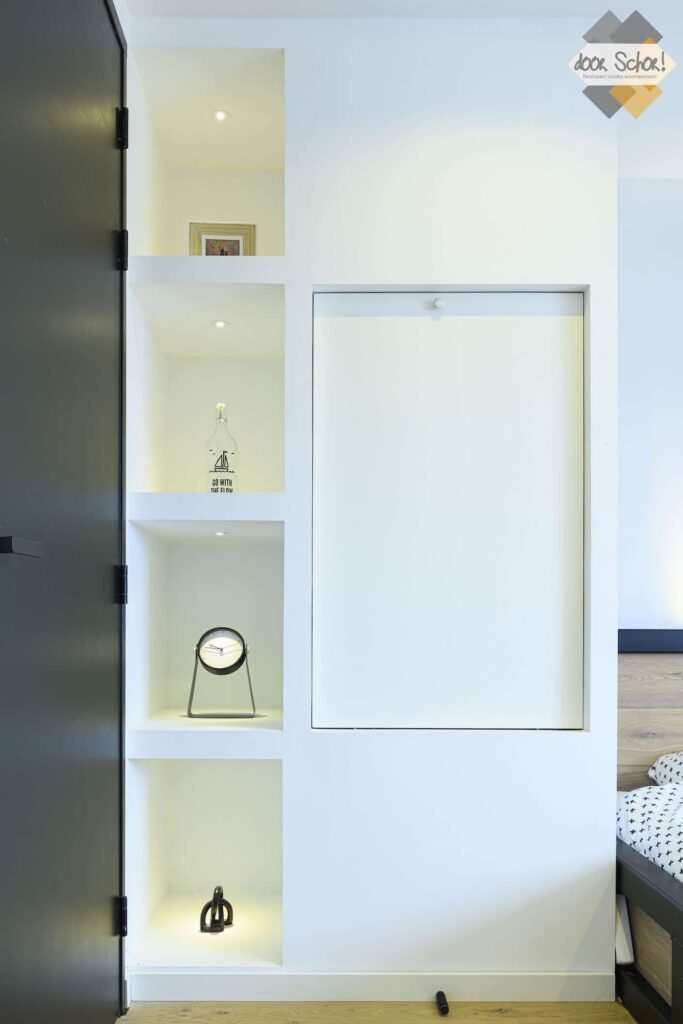 Maatwerk kast in een slaapkamer